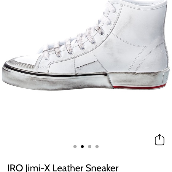 SALE 🔥IRO Jimmie - X Leather sneakers - Picture 2 of 6